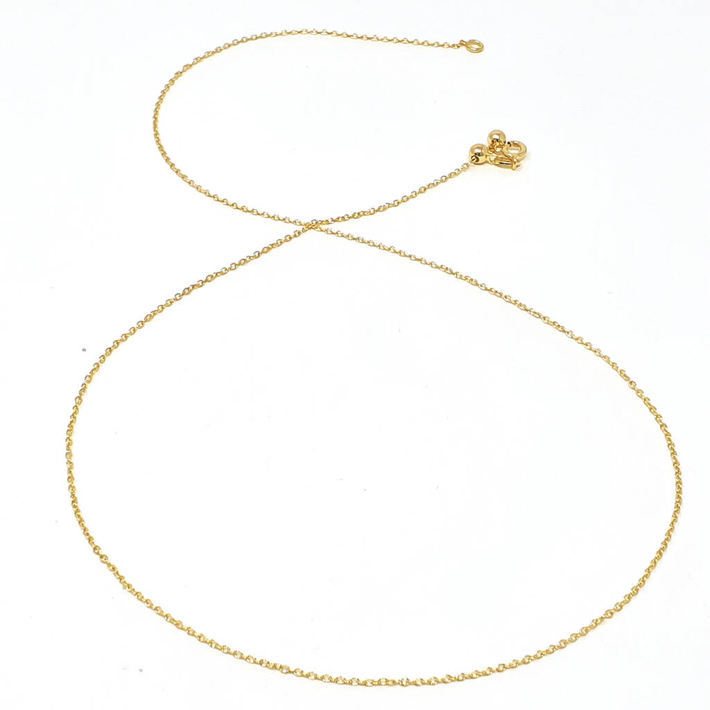 18k Gold Vermeil Plated Beaded Chain By Harfi | notonthehighstreet.com