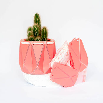 Origami Self Watering Eco Plant Pot: 15cm | Coral, 6 of 6