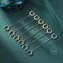 Cz Hoop And Cuff Huggie Hoop Earrings In Sterling Silver, thumbnail 5 of 11