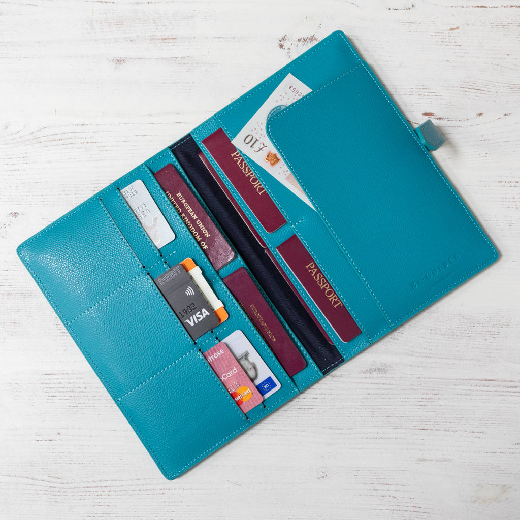 designer family travel wallet
