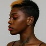 Triangle Gold Plated Sterling Silver Ear Cuffs, thumbnail 1 of 5