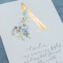 Illustrated Initial Letter In Real Gold Unframed Print, thumbnail 5 of 7