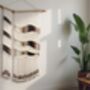 Large Macrame Wall Hanging: 'Dunes' Brown Ombre Fiber Art, thumbnail 1 of 7