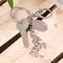 Personalised Horse Keyring With Engraved Charm, thumbnail 2 of 5