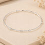 Sterling Silver White Opal Bangle, thumbnail 1 of 11