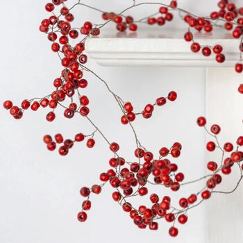 Red Berry Wooden Garland, 4 of 4