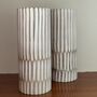 Mango Wood Vase Whitewash Finish, thumbnail 1 of 7