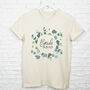 Bride Squad Eucalyptus Hen Party Organic T Shirt, thumbnail 1 of 2