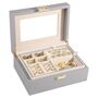 Jewellery Box Organiser Storage Case With Mirror, thumbnail 1 of 8