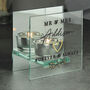 Personalised Wedding Mirrored Tealight Holder, thumbnail 2 of 4