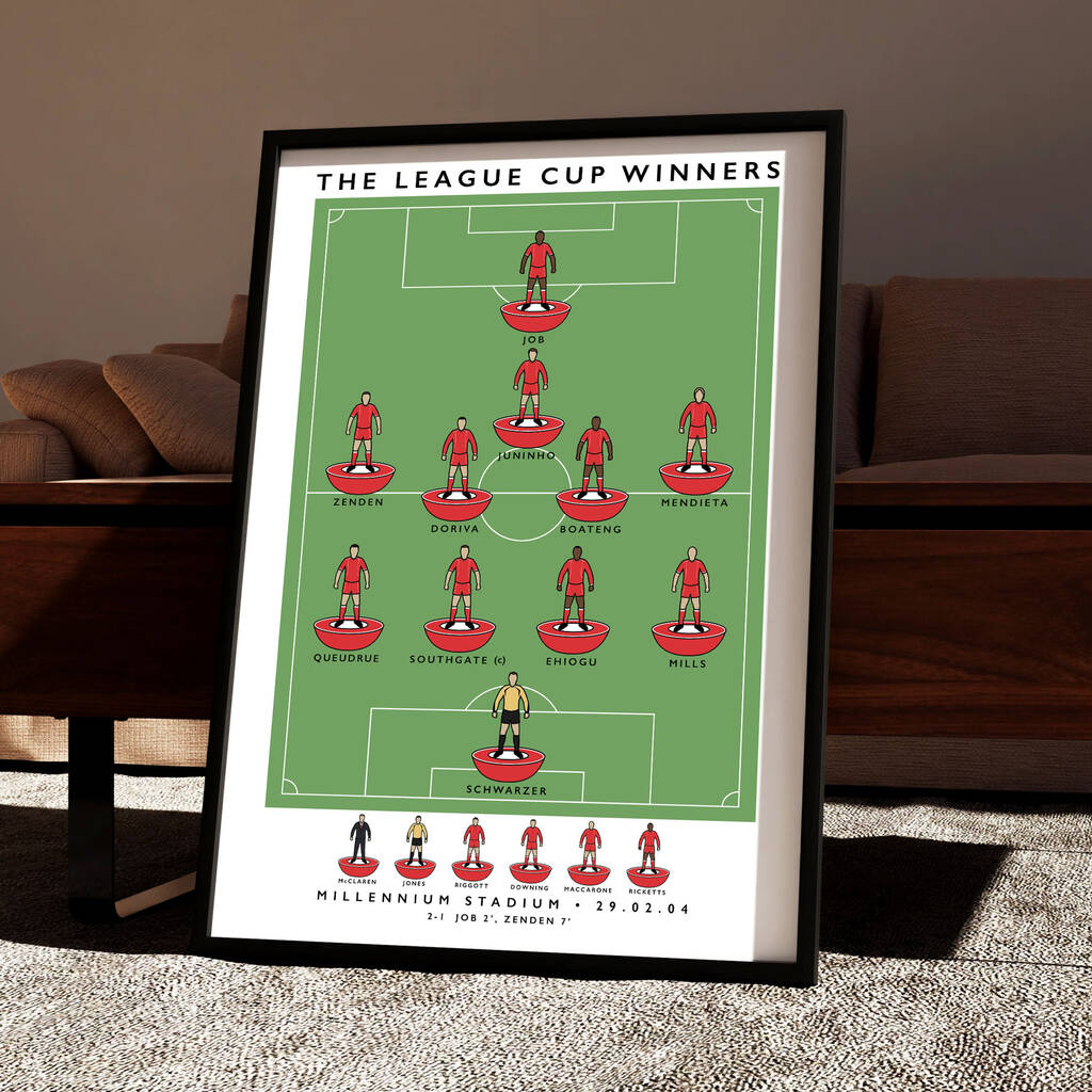 Middlesbrough 2004 League Cup Poster, 1 of 7