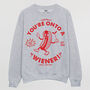You’re Onto A Wiener Men’s Hot Dog Graphic Sweatshirt, thumbnail 3 of 3