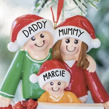 Personalised Gift Family Hanging Decoration, 3 of 3
