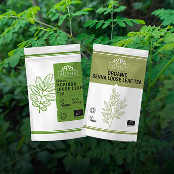 Ausha Organic Moringa Loose Leaf Tea 100g For Wellness, 6 of 12