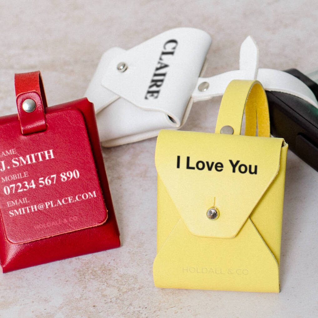 Origami Leather Luggage Tag By Holdall & Co | notonthehighstreet.com