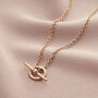 Personalised Mini Message T Bar Lariat Necklace, thumbnail 2 of 7