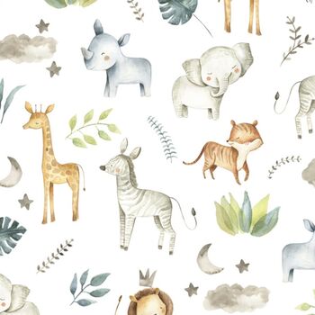 Safari Baby Animals Blackout Curtains, 4 of 4