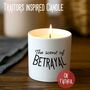 Traitors Themed Candle Gift, thumbnail 2 of 4