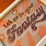 Glass Gold Leaf 'Let Me Be Your Fantasy' Wall Art Sign, thumbnail 9 of 11
