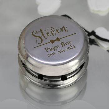 Personalised Page Boy Stainless Steel Yoyo, 2 of 3
