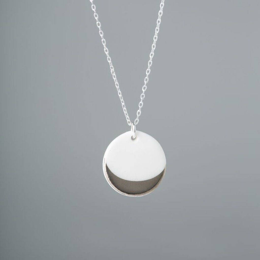 porcelain dipped sterling silver necklace by one & eight
