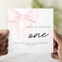 Personalised Happy 1st Birthday Card Baby Girl, thumbnail 1 of 3