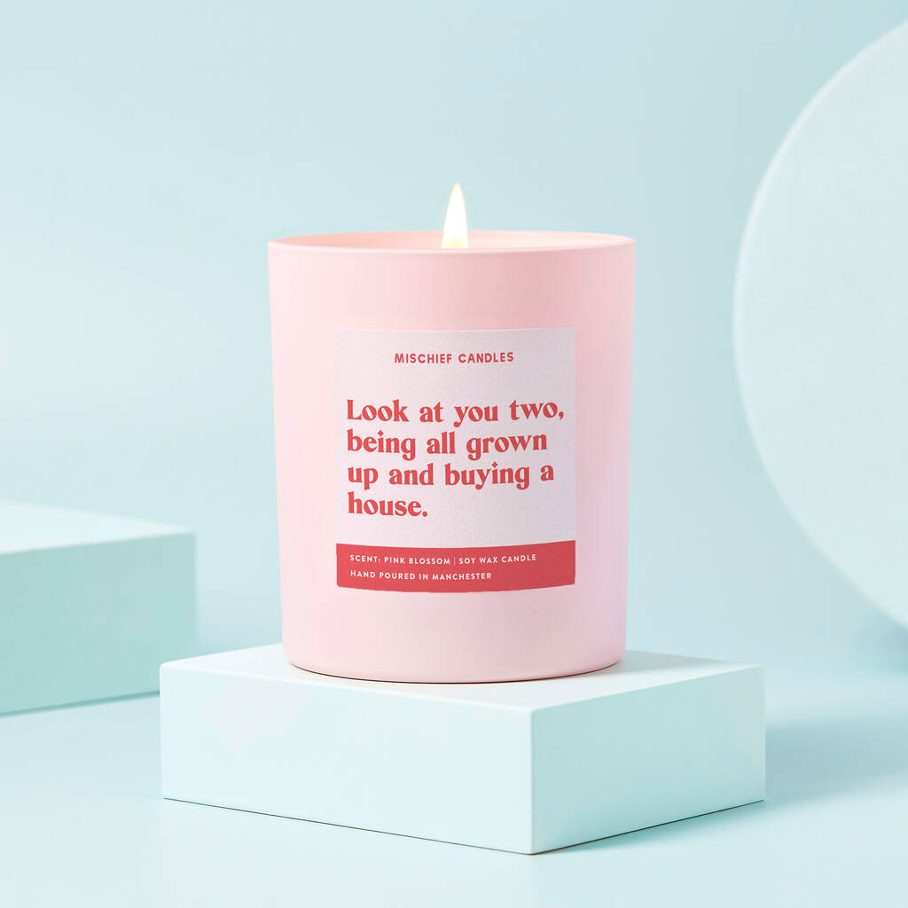 New Home Funny Candle All Grown Up And Buying A House By Mischief