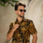 Black Cotton Batik Shirt, thumbnail 2 of 8