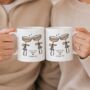 Set Of Two Champagne Glasses Engagement Mugs, thumbnail 1 of 5