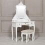 French Antique Dressing Table In White , Gold Or Cream, thumbnail 7 of 10