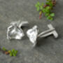 Molten Silver Cufflink Pair, thumbnail 1 of 3