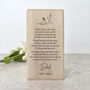 Personalised Happy Heavenly Father's Day Wooden Tea Light Holder 10cm, thumbnail 4 of 5