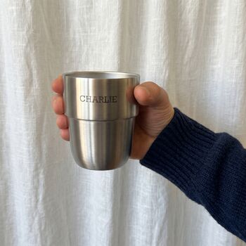 Personalised Cups And Flask Gift Set, 3 of 4