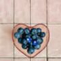Berry Bright Blueberry Glitter Resin Stud Earrings / Berry Fruit Jewellery / Shimmering Fruit Accessory, thumbnail 1 of 4