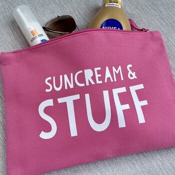Suncream And Stuff Holiday Storage Pouch Bag, 3 of 3