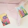 Flower Seed Packet Card Bunting, thumbnail 3 of 8