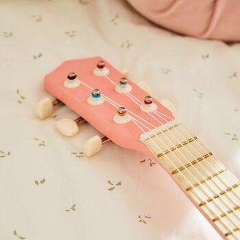 Personalised Pink Guitar Wooden Toy 3y+, 4 of 4