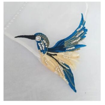 The Beaded 'Birdy Birdy' Embroidery Collar, 3 of 5