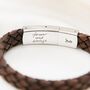 Men’s Personalised Own Handwriting Secret Message Bracelet, thumbnail 1 of 8