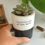 'Happiness Grows Here' Handmade Planter, thumbnail 2 of 3
