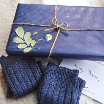 Men's Warm Bamboo Wool Christmas Socks Gift, 3 of 8