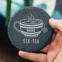 Personalised 60th Birthday Coaster Tea Gift For Him Or Her, thumbnail 2 of 3