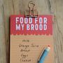 Food For My Brood Magnetic Shopping List Pad, thumbnail 1 of 2