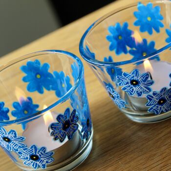 Blue Forget Me Not Tea Light Holders, 5 of 7
