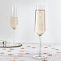 Personalised Birth Flower Prosecco Glass, thumbnail 7 of 7