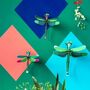 Set Of Three Dragonflies Slot Together Wall Decorations, thumbnail 1 of 6