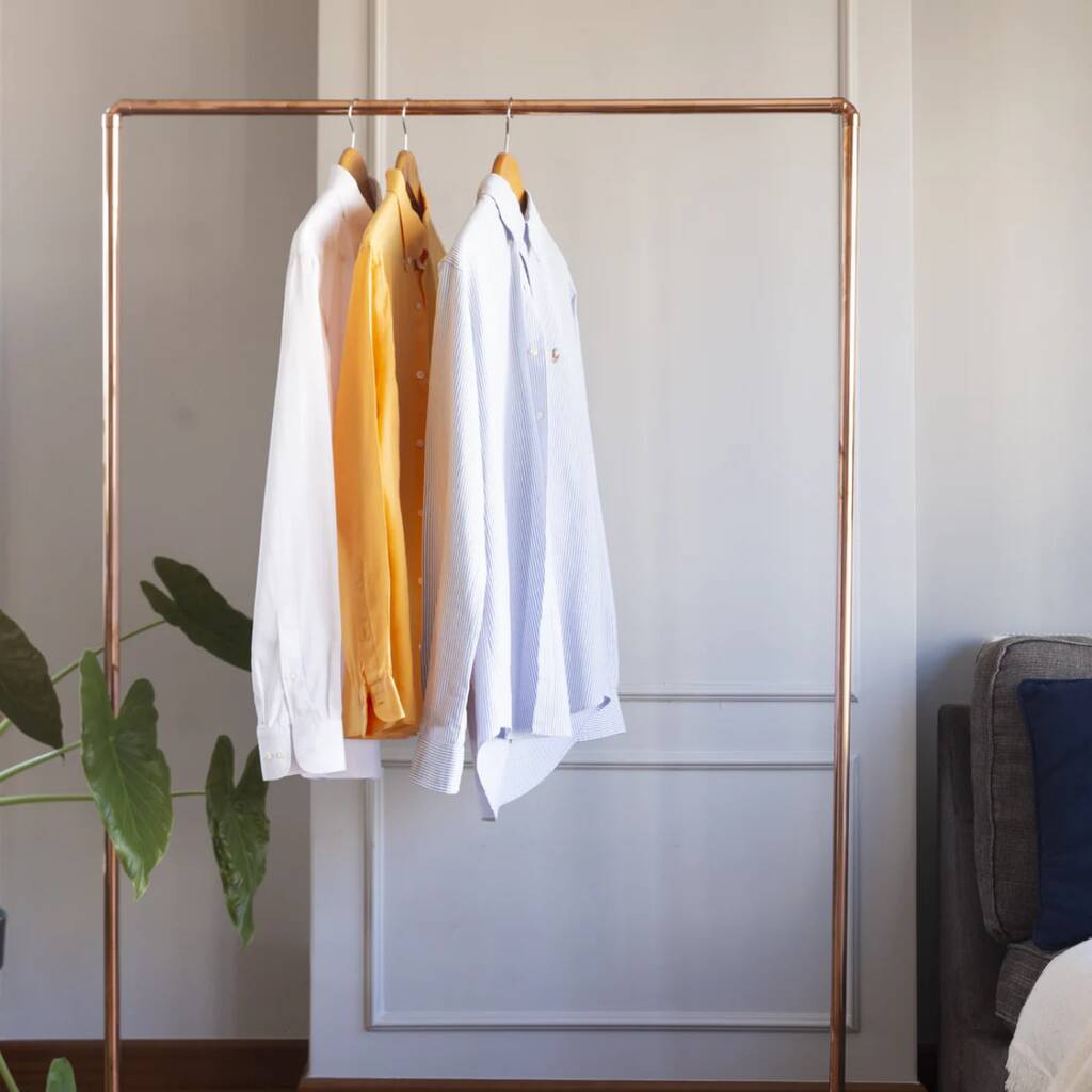 Copper Clothes Rack – Freestanding, 1 of 4