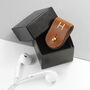 Monogrammed Leather Earphones Clip, thumbnail 9 of 12