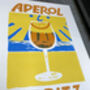 Aperol Spritz Screenprint, thumbnail 2 of 3