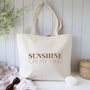 Sunshine On My Mind Holiday Beach Tote Bag, thumbnail 2 of 2